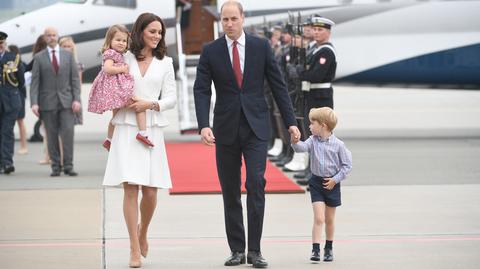 The royal couple arrived in Warsaw