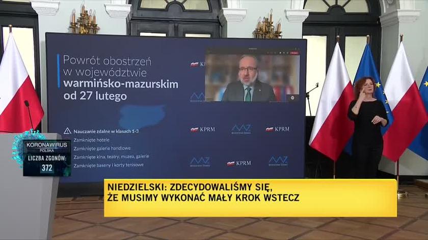 Niedzielski: zdecydowaliśmy się wprowadzić obowiązek kwarantanny dla osób przekraczających południową granicę Polski