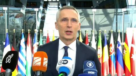Konferencja prasowa sekretarza generalnego NATO Jensa Stoltenberga