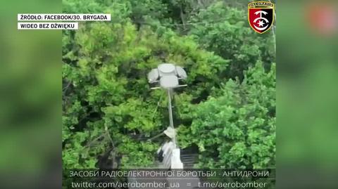 Nagranie ze zniszczenia rosyjskiego systemu walki radioelektronicznej 