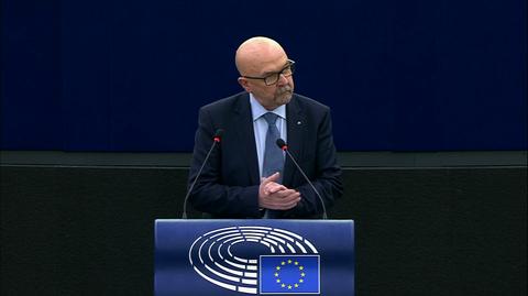 Europoseł PiS Ryszard Legutko podczas debaty w PE. Cała wypowiedź