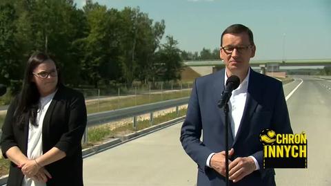 Premier Morawiecki o otwarciu odcinka A2