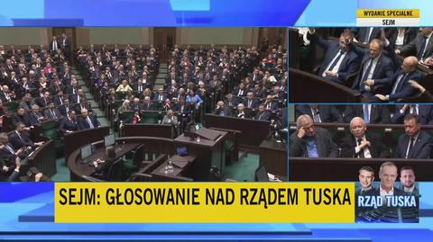 Sejm zagłosował za rządem Tuska
