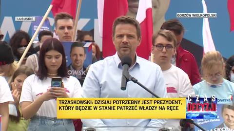 Trzaskowski: ja w nocy będę spał razem ze swoją żoną, a nie podpisywał ustawy