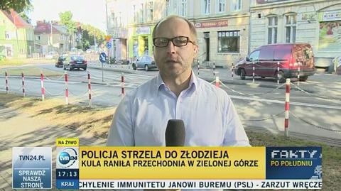 Policja strzela do złodzieja. Kula rani przechodnia