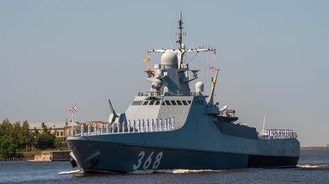 Ukraińcy pokazują nagranie ze zniszczenia rosyjskiego okrętu Saratow 