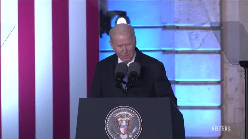 Joe Biden's speech at the Royal Castle in Warsaw