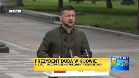 Zełenski: dzisiaj cieszę się, że mogę powitać w Ukrainie prezydenta naszego wspaniałego sąsiada
