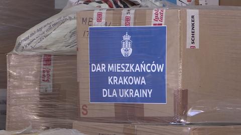 Dary mieszkańców Krakowa dla Ukrainy