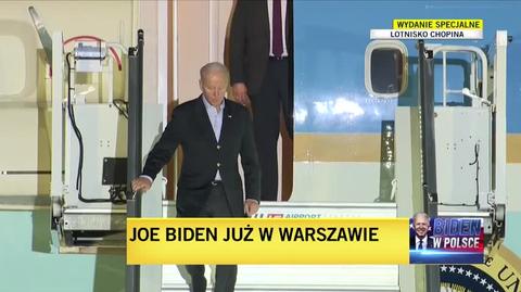Joe Biden wysiadł z pokładu samolotu