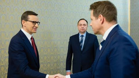Rafał Trzaskowski po spotkaniu z premierem Mateuszem Morawieckim