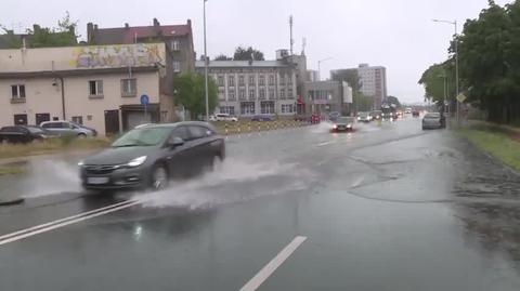 Heave rain causes damage and flooding in Polish town of Zielona Góra