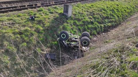 Policja o wypadku na przejeździe kolejowym w Starych Kotkowicach