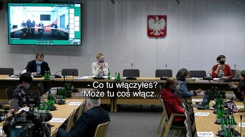 Problemy techniczne ministra Czarnka i jego współpracowników w trakcie posiedzenia sejmowej komisji