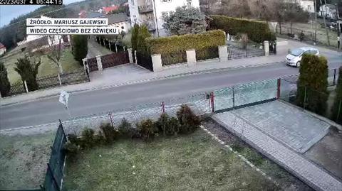 Wstrząs w Libiążu. Nagranie z przydomowej kamery monitoringu