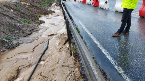 Po ulewie utrudnienia na S5 między Bydgoszczą a Świeciem