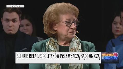 Suchocka o relacjach towarzyskich polityków z sędziami: każdy musi znaleźć, gdzie są te granice