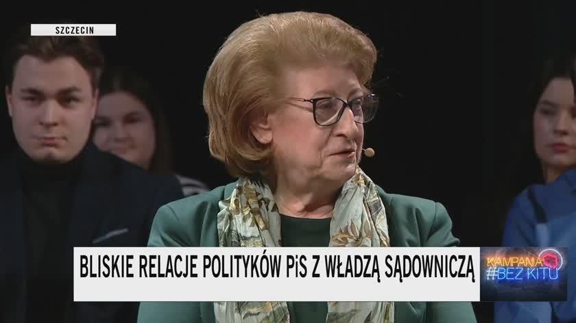 Suchocka sobre las relaciones sociales entre políticos y jueces: cada uno tiene que encontrar dónde están estos límites