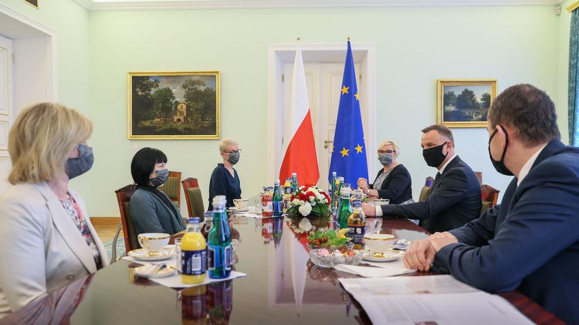 Duda po spotkaniu z przedstawicielkami polskiej mniejszości narodowej na Białorus