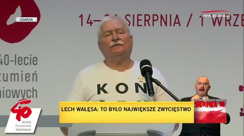 Wałęsa: powiedziałem "uważajcie, tu się zaczyna zmiana systemu"