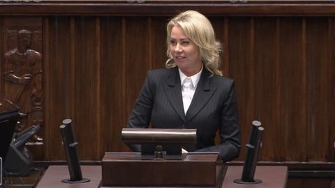 Debiutująca posłanka chciała wrócić na mównicę. "Zapomniałam o poprawce"