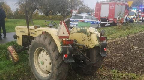 Śmiertelny wypadek traktorzysty pod Sieradzem