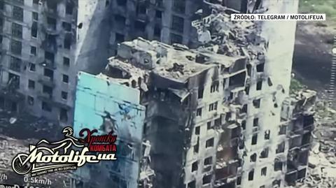 Nagranie pokazujące skale zniszczeń w Bachmucie