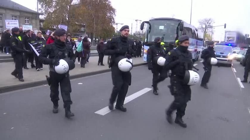 Protest prorosyjskich aktywistów w Niemczech