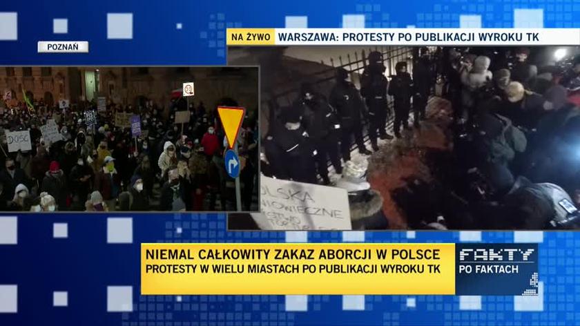 Protest w Poznaniu przybrał formę marszu