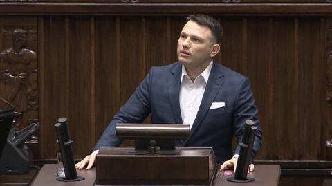 Mentzen podczas debaty w Sejmie: zapomniałem, skończyła się taśma
