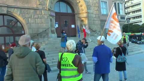 Protest w Olsztynie w obronie mediów