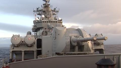 Rosyjskie okręty ćwiczą na Morzu Norweskim 