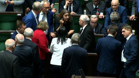 Joanna Lichocka tłumaczyła się z gestu pokazanego w Sejmie
