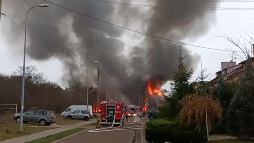 Pożar w Białymstoku 