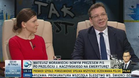 Mateusz Morawiecki nowym prezesem PiS? Wójcik: Kaczyński będzie nas nadal prowadził