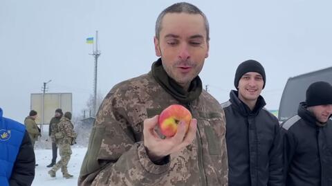 Ukraińscy jeńcy wracają do domu. Nagranie archiwalne 