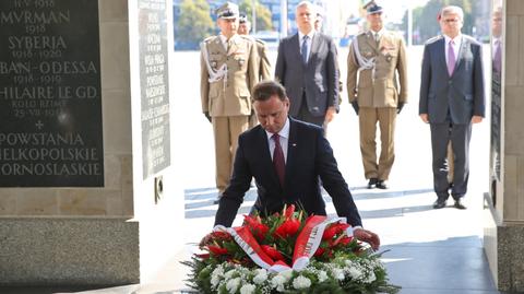 Prezydent składa wieniec na Grobie Nieznanego Żołnierza na pl. Piłsudskiego