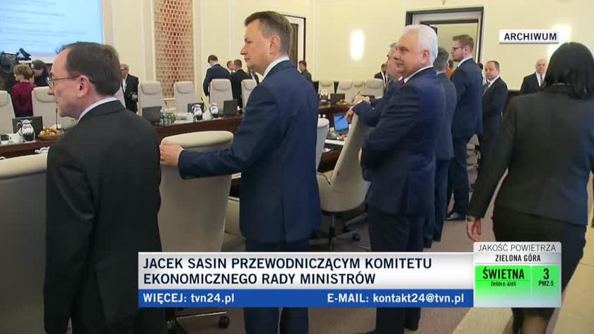 Jacek Sasin przewodniczącym Komitetu Ekonomicznego Rady Ministrów 