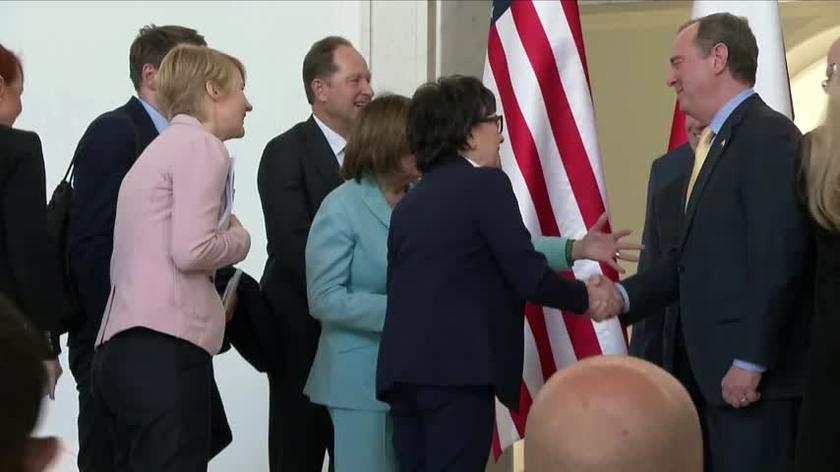 Marszałek Sejmu spotkała się z Nancy Pelosi