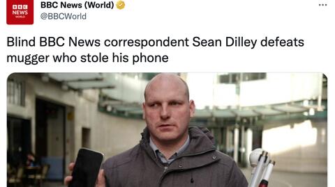Sean Dilley został zaatakowany nieopodal siedziby BBC w Londynie