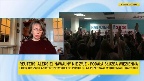 Dyrektorka TV Biełsat o śmierci Nawalnego: ponura wiadomość