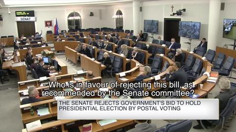 The Senate votes to reject Law and Justice postal ballot plan