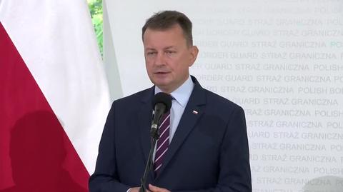 Minister Mariusz Błaszczak o "prowokowaniu" polskich żołnierzy przez białoruskich funkcjonariuszy