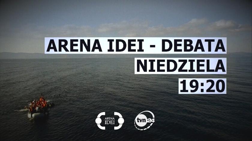 Czy łodzie z uchodźcami należy zawracać? Dyskusja w nowym programie "ARENA IDEI" w TVN24