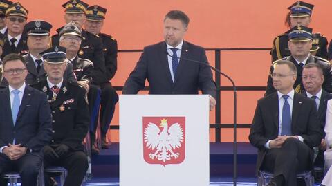 Przemówienie ministra Kierwińskiego w czasie obchodów Dnia Strażaka 