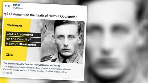 Nie żyje niemiecki zbrodniarz wojenny  Helmut Oberlander