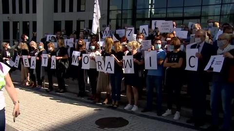 A rally in Kraków in support of judge Beata Morawiec