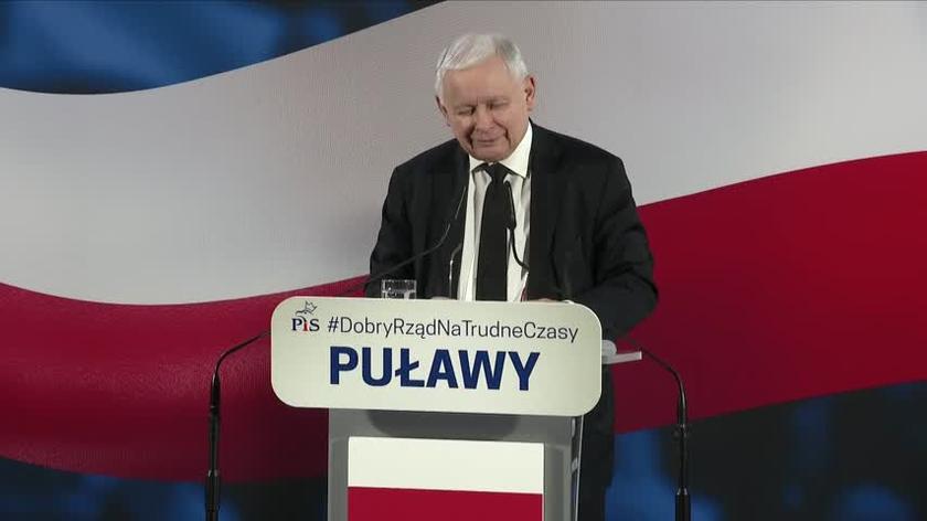 Jarosław Kaczyński o sklepach Żabka