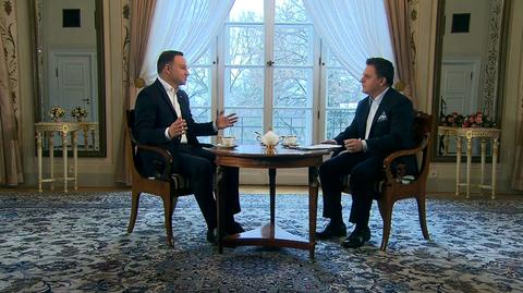 "Premier powiedziała: nie damy rady". Prezydent w TVN24