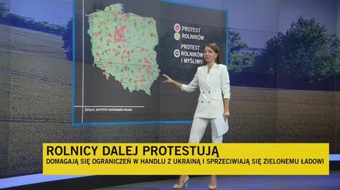 Protesty rolników w całej Polsce